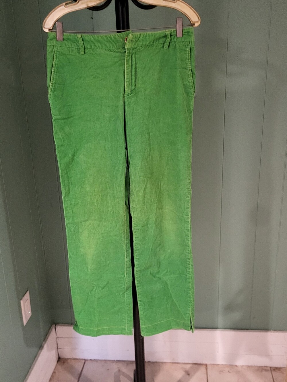 Apple Green Corduroy Pants, Ralph Lauren, Preppy